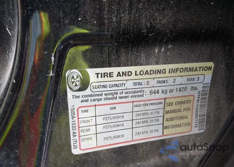 2006 Ford F-150 Fx4/Lariat/Xlt z USA, uszkodzony, nr VIN 1FTPW14566KB27776